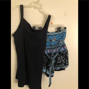 ANN TAYLOR LOFT xl tank/shorts